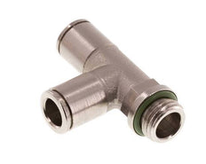 8mm x G1/4'' Right Angle Tee Push-in Fitting with Male Threads Brass FKM Rotatable