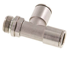 12mm x G3/8'' Right Angle Tee Push-in Fitting with Male Threads Brass FKM Rotatable