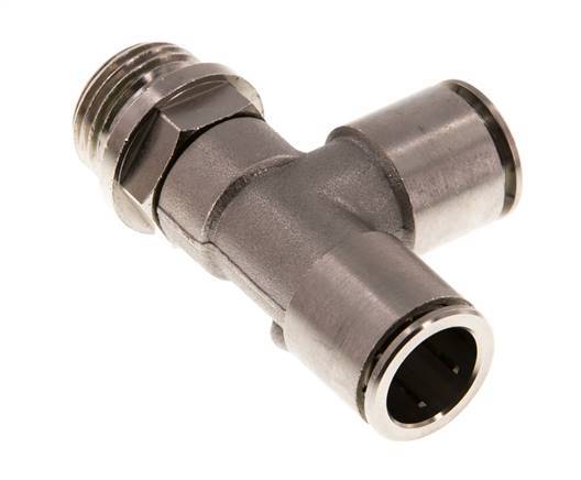 14mm x G1/2'' Right Angle Tee Push-in Fitting with Male Threads Brass FKM Rotatable