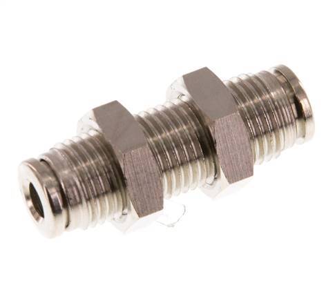 4mm Push-in Fitting Brass NBR Bulkhead [2 Pieces]