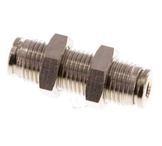 4mm Push-in Fitting Brass NBR Bulkhead [2 Pieces]