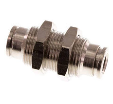 6mm Push-in Fitting Brass NBR Bulkhead [2 Pieces]