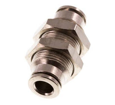 6mm Push-in Fitting Brass NBR Bulkhead [2 Pieces]