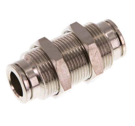 8mm Push-in Fitting Brass NBR Bulkhead