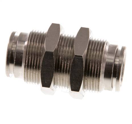 12mm Push-in Fitting Brass NBR Bulkhead