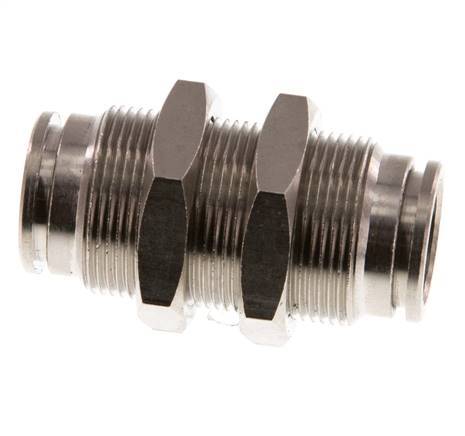 12mm Push-in Fitting Brass NBR Bulkhead