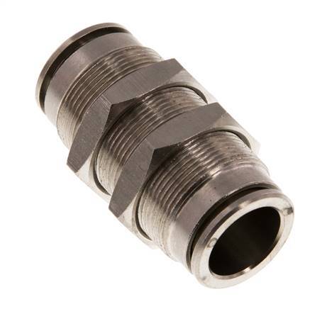14mm Push-in Fitting Brass NBR Bulkhead