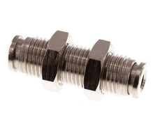 4mm Push-in Fitting Brass FKM Bulkhead