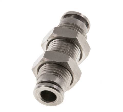 5mm Push-in Fitting Brass FKM Bulkhead