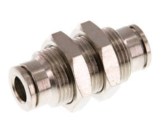 6mm Push-in Fitting Brass FKM Bulkhead