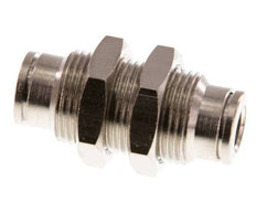 6mm Push-in Fitting Brass FKM Bulkhead