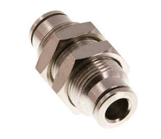 6mm Push-in Fitting Brass FKM Bulkhead