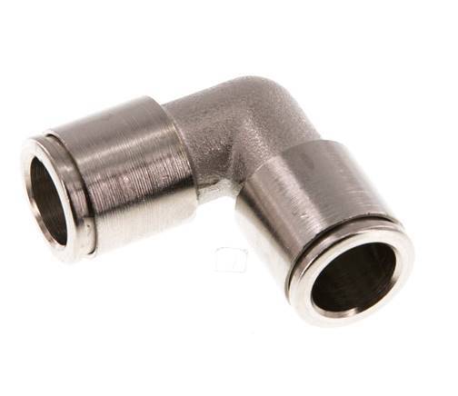 10mm 90deg Elbow Push-in Fitting Brass NBR [2 Pieces]