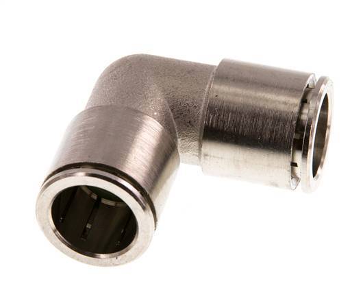 14mm 90deg Elbow Push-in Fitting Brass FKM