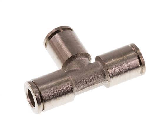 6mm Tee Push-in Fitting Brass NBR [2 Pieces]