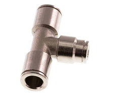 6mm x 8mm Tee Push-in Fitting Brass NBR