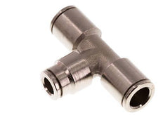 6mm x 8mm Tee Push-in Fitting Brass NBR