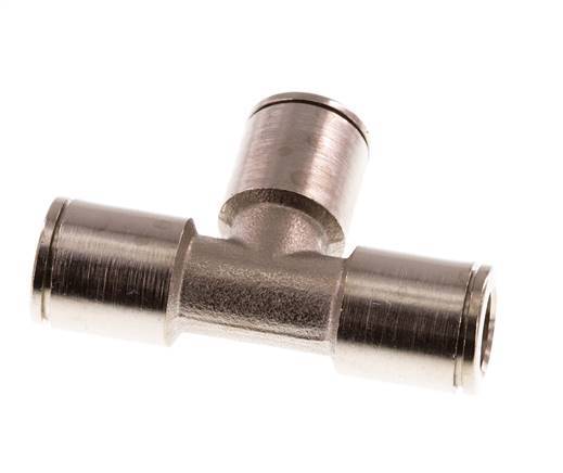 8mm Tee Push-in Fitting Brass NBR