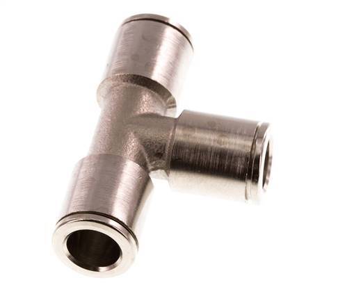8mm Tee Push-in Fitting Brass NBR