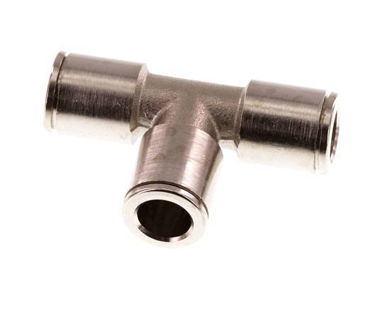 8mm Tee Push-in Fitting Brass NBR