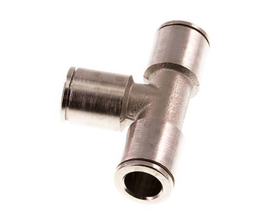 8mm Tee Push-in Fitting Brass NBR