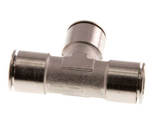 16mm Tee Push-in Fitting Brass NBR