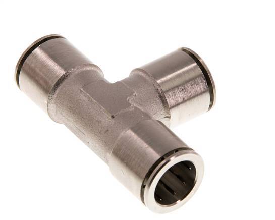 16mm Tee Push-in Fitting Brass NBR