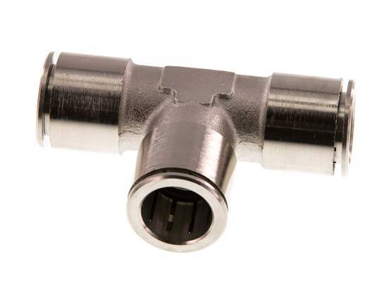 16mm Tee Push-in Fitting Brass NBR