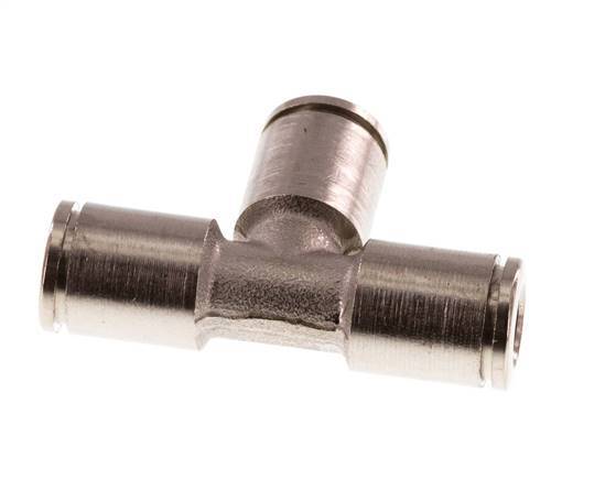 6mm Tee Push-in Fitting Brass FKM