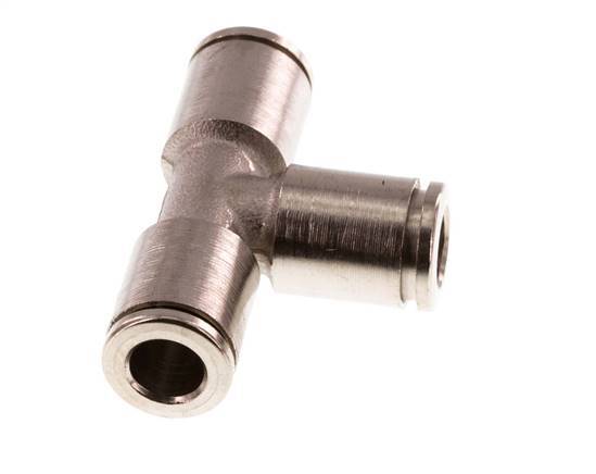 6mm Tee Push-in Fitting Brass FKM