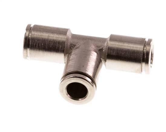 6mm Tee Push-in Fitting Brass FKM