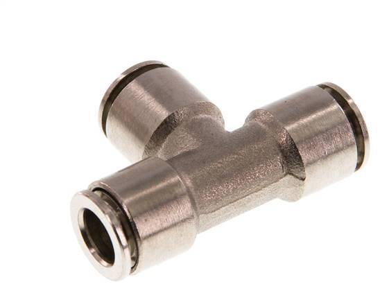 8mm Tee Push-in Fitting Brass FKM