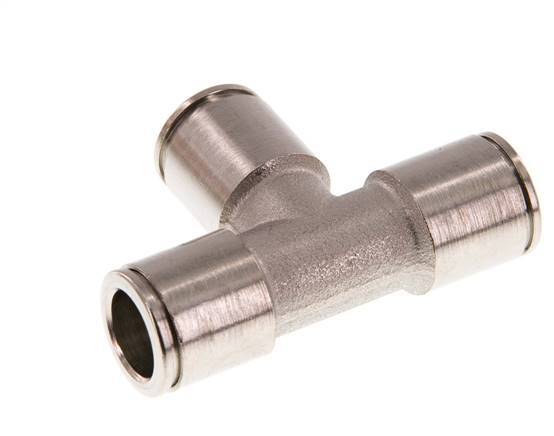 10mm Tee Push-in Fitting Brass FKM