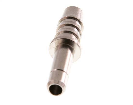 6mm x 6mm Plug-in Fitting with Hose Pillar Brass FKM [2 Pieces]