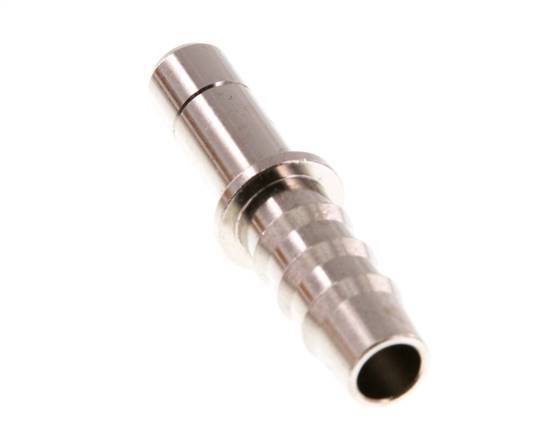 8mm x 8mm Plug-in Fitting with Hose Pillar Brass FKM [2 Pieces]