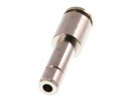 4mm x 6mm Push-in Fitting with Plug-in Brass NBR [5 Pieces]