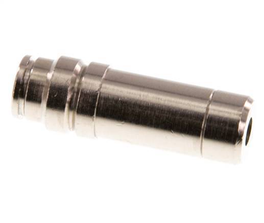 6mm x 12mm Push-in Fitting with Plug-in Brass NBR [2 Pieces]