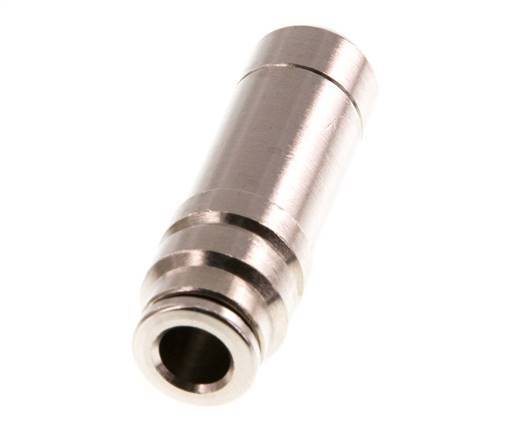 6mm x 12mm Push-in Fitting with Plug-in Brass NBR [2 Pieces]