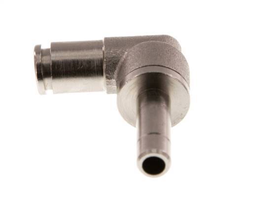 4mm x 6mm 90deg Elbow Push-in Fitting with Plug-in Brass NBR [2 Pieces]