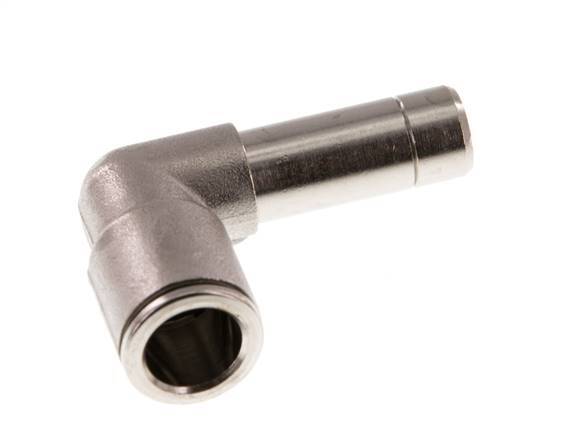 10mm x 10mm 90deg Elbow Push-in Fitting with Plug-in Brass NBR