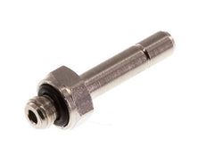 4mm x M 5 Plug-in Fitting with Male Threads Brass NBR [10 Pieces]