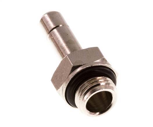 6mm x G1/8'' Plug-in Fitting with Male Threads Brass NBR [10 Pieces]