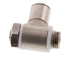 Flow Control Valve Meter-Out Elbow 10 mm - G1/4'' Brass Slotted Screw Banjo