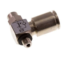 Flow Control Valve Meter-In Elbow 6 mm - M5 Brass Slotted Screw Banjo