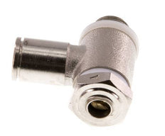 Flow Control Valve Meter-In Elbow 6 mm - G1/8'' Brass Slotted Screw Banjo