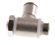 Flow Control Valve Meter-In Elbow 6 mm - G1/8'' Brass Slotted Screw Banjo