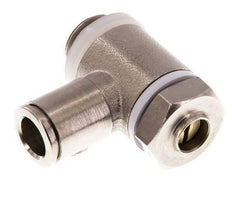 Flow Control Valve Meter-In Elbow 8 mm - G1/4'' Brass Slotted Screw Banjo