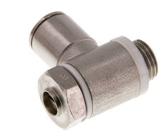 Flow Control Valve Meter-In Elbow 10 mm - G1/4'' Brass Slotted Screw Banjo