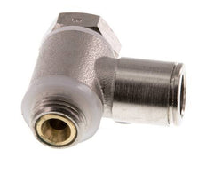 Flow Control Valve Meter-In Elbow 10 mm - G1/4'' Brass Slotted Screw Banjo