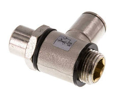 Flow Control Valve Meter-In Elbow 10 mm - G3/8'' Brass Slotted Screw Banjo